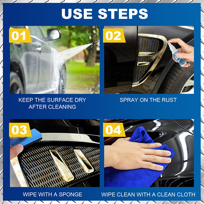 Rust Doesn’t Stand a Chance. Just spray and wipe — watch years of rust disappear in seconds.
